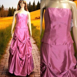 NEW! Bright Pink Two-Piece Long Gown with tags